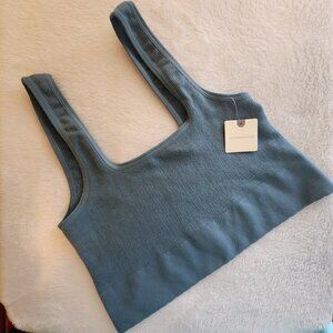 NWT Anthropologie Blue Bralette Crop Top S/M